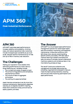 APM 360  - Gestión de desempeño de maquinaria