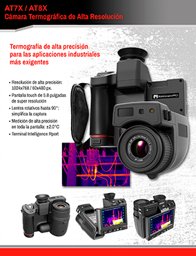 AT8X - Cámara termográfica de alta resolución con lentes rotativos